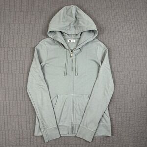 American Giant Hoodie Womens Medium Blue Midweight Full Zip Sweatshirt USA Made